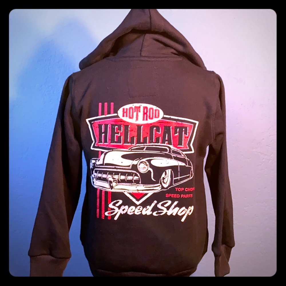 Kids zipper hoodie Hot Rod Speed shop size 4 years